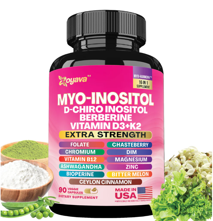 Myo-Inositol + D-Chiro Inositol + Berberina + Vitamina D3 + K2